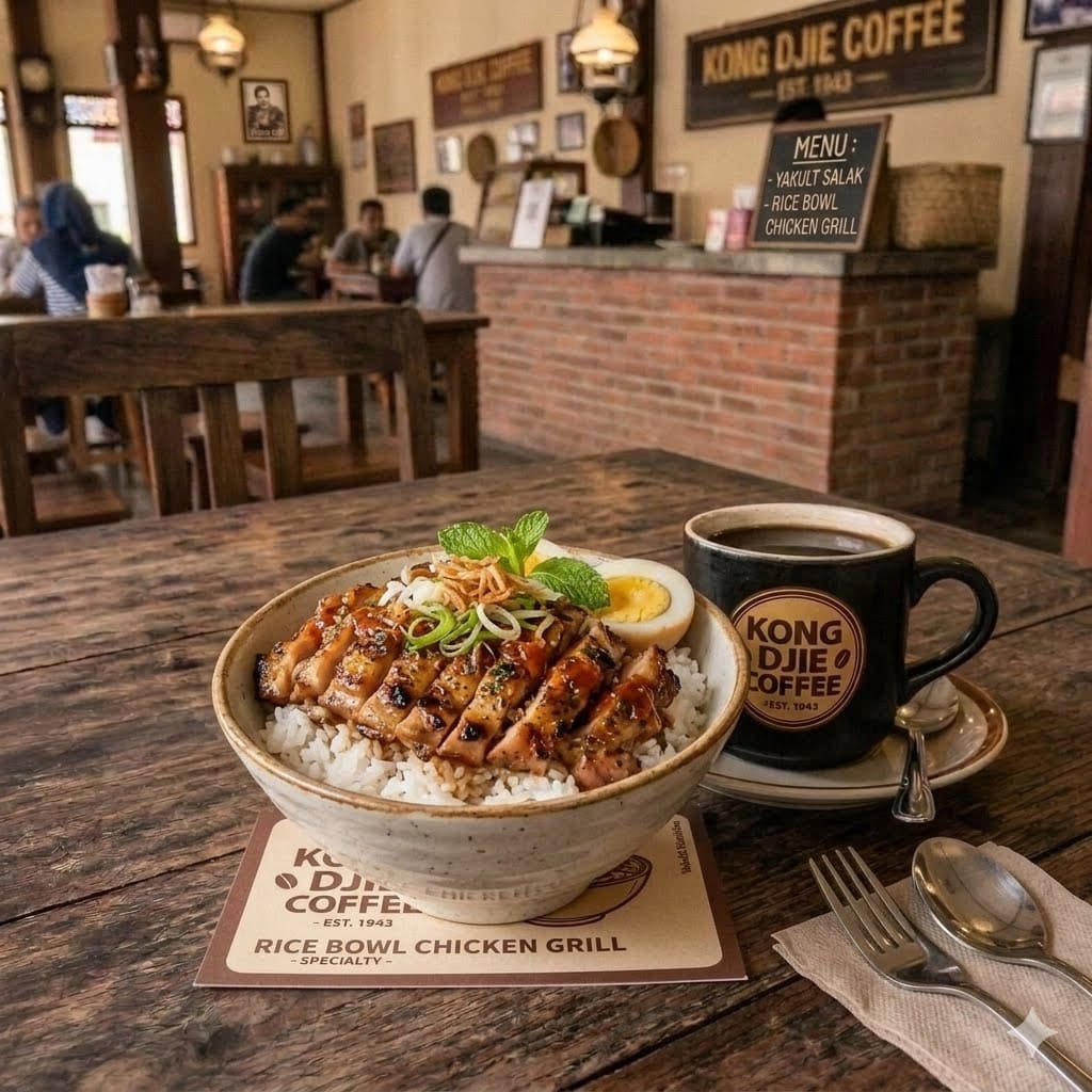 Rice Bowl Chicken Grill Kedai Kopi Kong Djie
